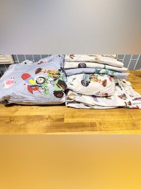 Pottery Barn Toy Story Duvet and Sheet set with one Sham.